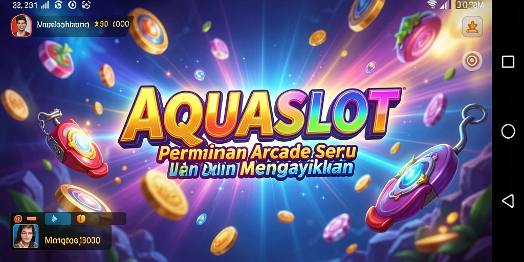 Tampilan gameplay seru AQUASLOT dengan berbagai tantangan menarik.