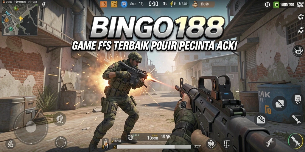 Screenshot BINGO188 menampilkan aksi tembak-menembak yang mendebarkan.