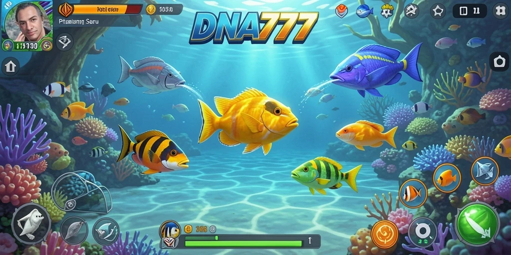 Tampilan menarik dari gameplay Tembak Ikan yang seru dan menghibur.