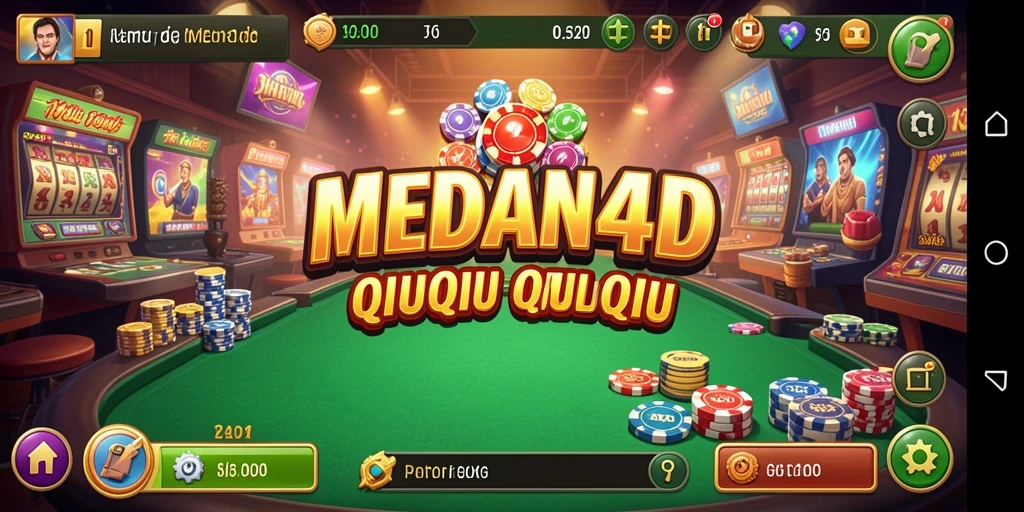 Tampilan gameplay seru QiuQiu di MEDAN4D.
