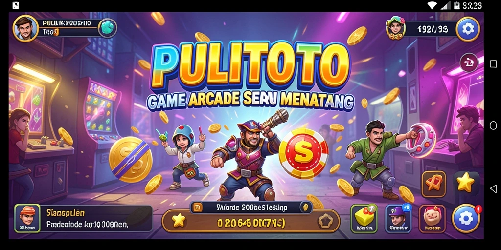Tampilan seru gameplay PULITOTO dalam tantangan arcade.
