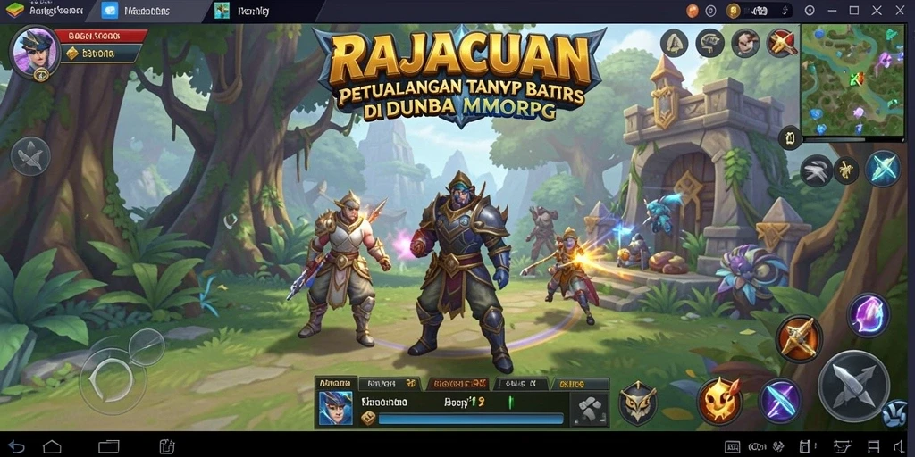 Tangkapan layar aksi seru dalam game MMORPG RAJACUAN.