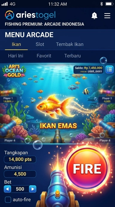 Tampilan antarmuka aplikasi ariestogel yang mudah digunakan.